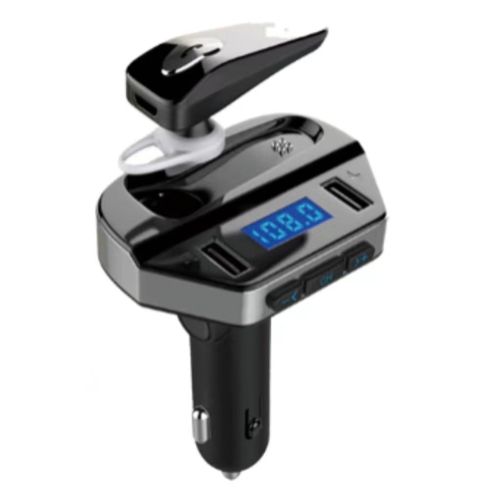 FM Bluetooth V5.0 Car Kit with Colorful Light Car Music Player Hifi Bass Wireless Bluetooth FM Transmitter USB
